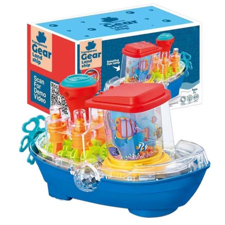 Transparent Gear Land Ship