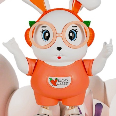 Dancing Rabbit Toy (Orange)