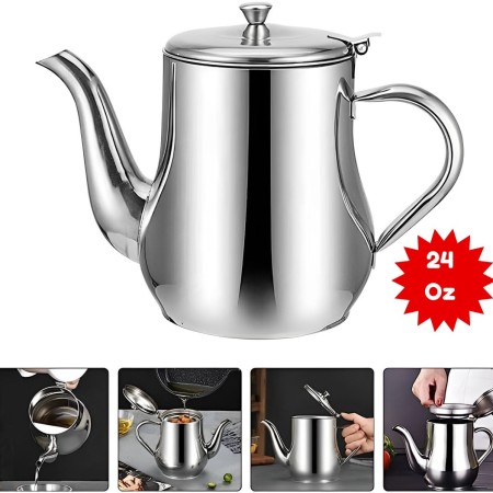 Stainless Steel Oil Stai - 24 Oz