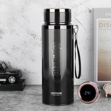 Smart Led Display Flask (750ML-Black)